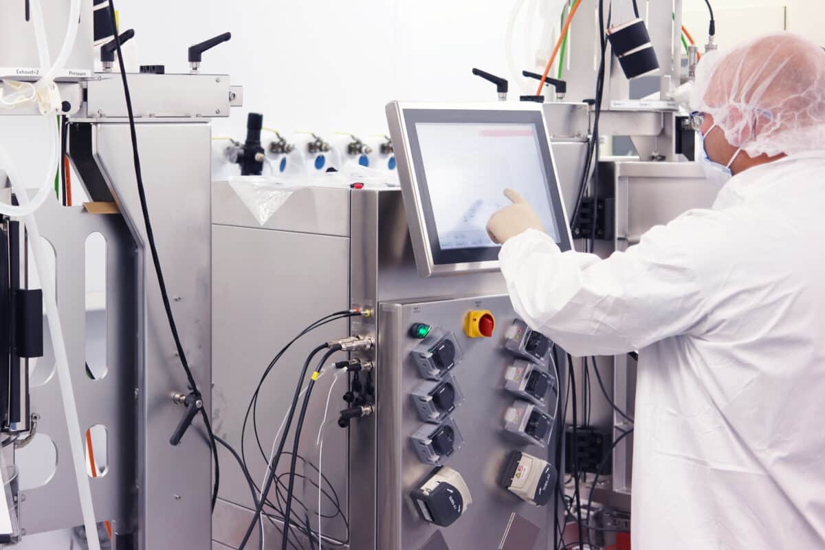 Scientist Working In A Cleanroom